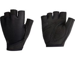 BBB Cycling CoolSupport - Fietshandschoenen Zomer - 15 - 25 °C - Medium Padding - Antislip Handpalm - Unisex Wielrenhandschoenen - Zwart