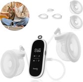 Bol.com Lionelo Twee Free White - Borstkolf - Dubbel - Elektrisch - Snoerloos - 120min werking - 9 intensiteitsniveaus - 3-fase aanbieding