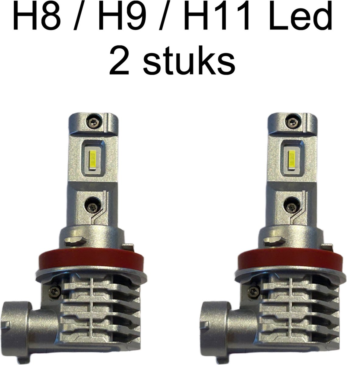 H8 / H9 / H11 LED lampen 6000K – Auto Verlichting – Dimlicht, Grootlicht of Mistlicht - 2 stuks – 12V