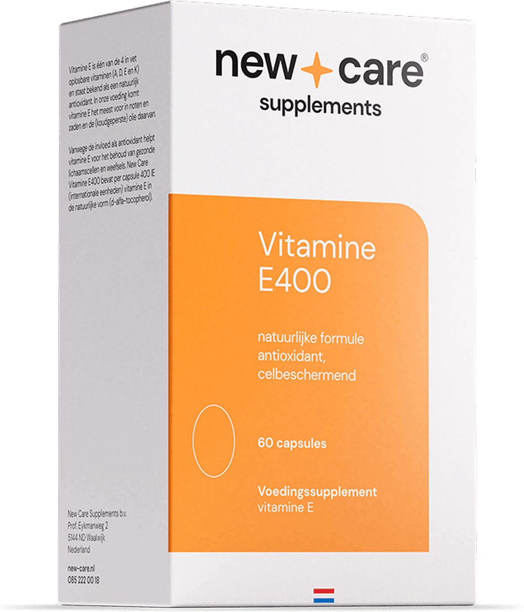 New Care Vitamine E400 - natuurlijke antioxidant - 60 capsules