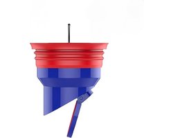 Anti-Geur Vloer Afvoerkern - vloerafvoerkern - Universele afvoerset - Vloerafvoer - Vloerafvoer geur Val - Geschikt voor alle openingen 35-52 mm - afvoer terugslagklep - blauw - ABS