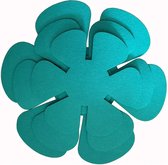 Pannenbeschermers set van 6 - Blauw - 38cm - 35cm - 26cm - Panbeschermers - Beschermset - Gerecycled - Geen krassen - Hittebestendig