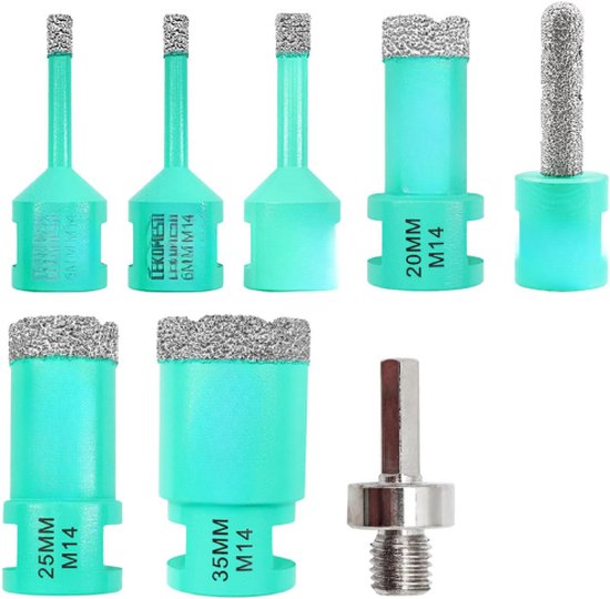 Kit Punte Diamantate 10 Pezzi - Per Piastrelle, Marmo, Granito - Foto 13