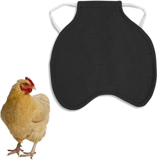 Selle Pour Poule - Tablier Protection Dorsale - Tissu Coton - Réglable - Pour Poules Naines Et Standard