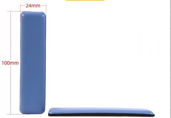 25 stuks zelfklevende teflon glijders, meubelglijders voor stoelen, rechthoekige stoelglijders voor tapijt, glijders voor gladde vloeren en zware meubels (16x75mm
