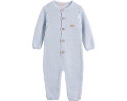 Minora gebreide baby kleding jongens-Unisex boxpakje-Kraamcadeau - Babyshower-Newborn overalls winter- Blauw 1/3 Maanden- Sinterklaas