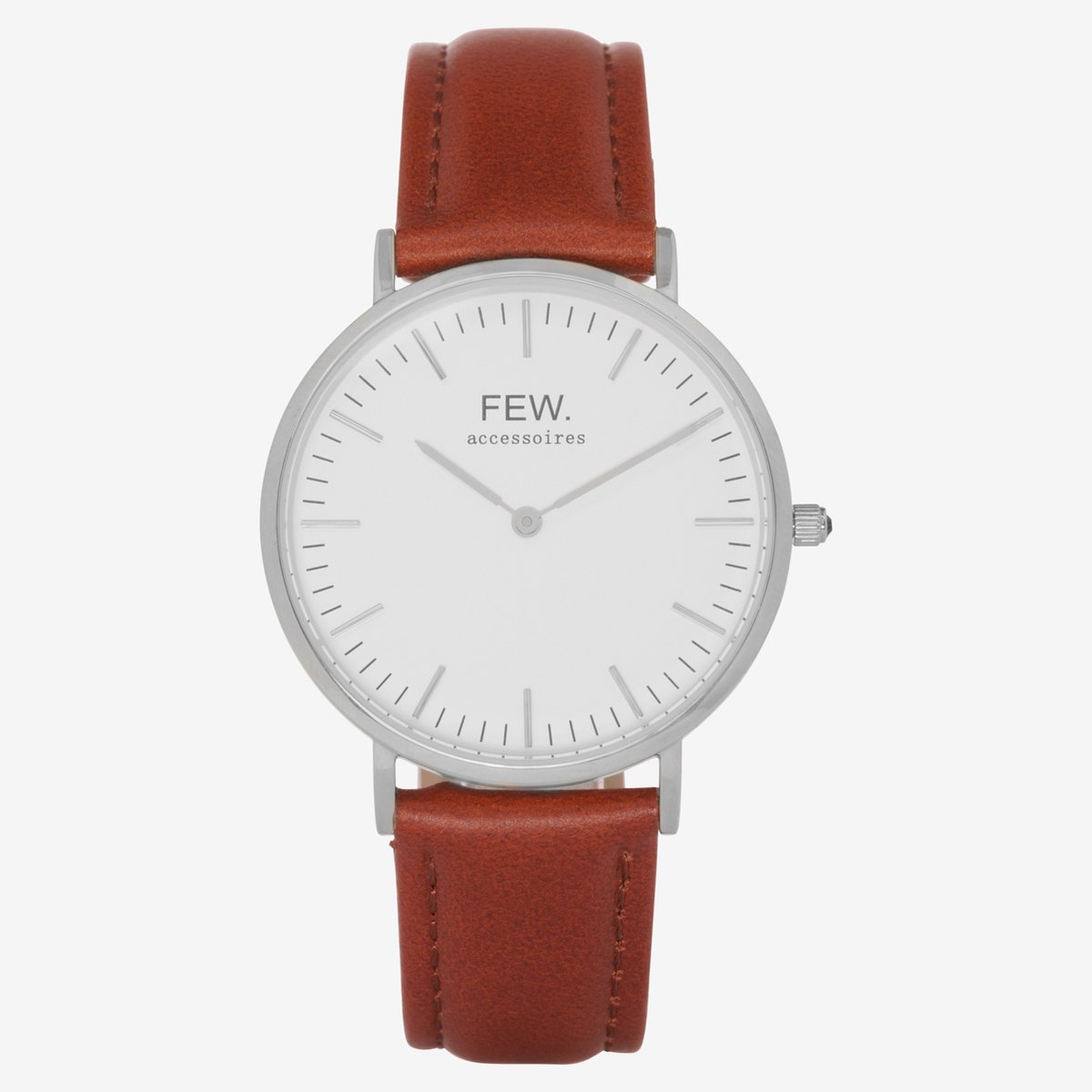 Bellezza Grande Silver Mahogany Leather