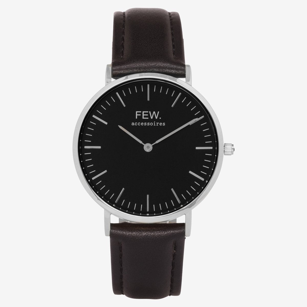 Bellezza Grande Silver Black-Black Leather