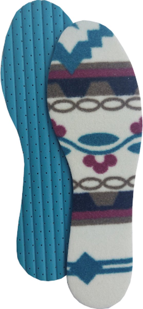 Ronilux Colorado Fleece Inlegzool - Winter Inlegzool met Koolstof - Tegen koude voeten - Warm en zacht - Maat 36/37