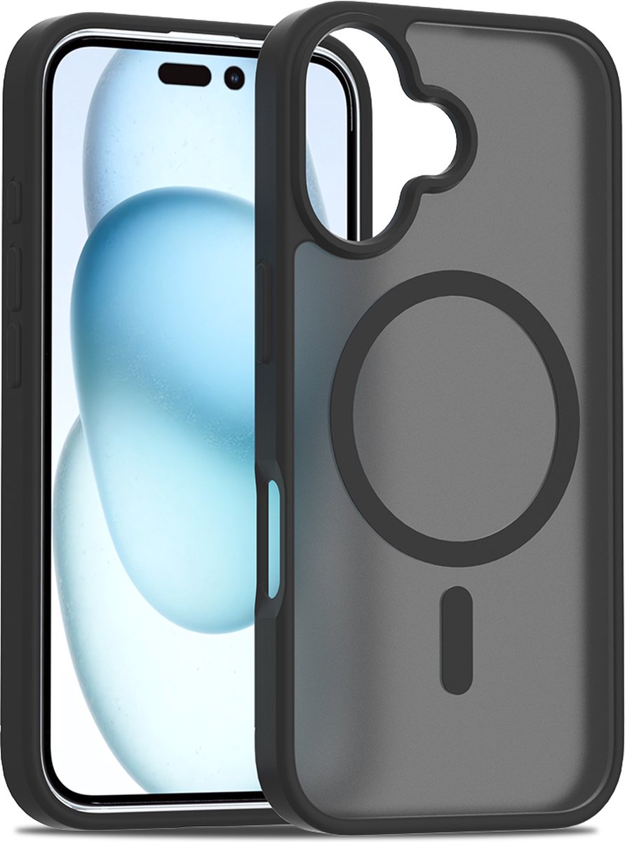 iPhone 16 hoesje - Magsafe compatibel - Zwart