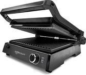 Safecourt Kitchen Tosti apparaat – Paninigrill en Tosti ijzer – Uitneembare PFAS-vrije platen & vaatwasserbestendig – Groot grilloppervlak – snel warm (2000W) – Contactgrill