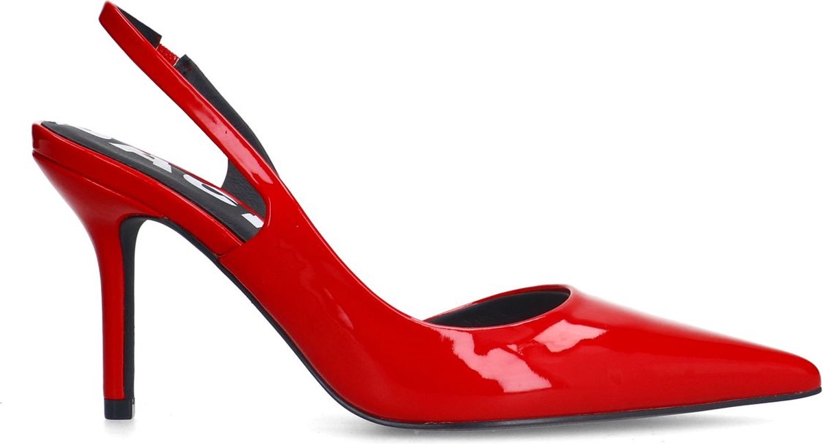 Sacha - Dames - Rode lak slingback pumps - Maat 37