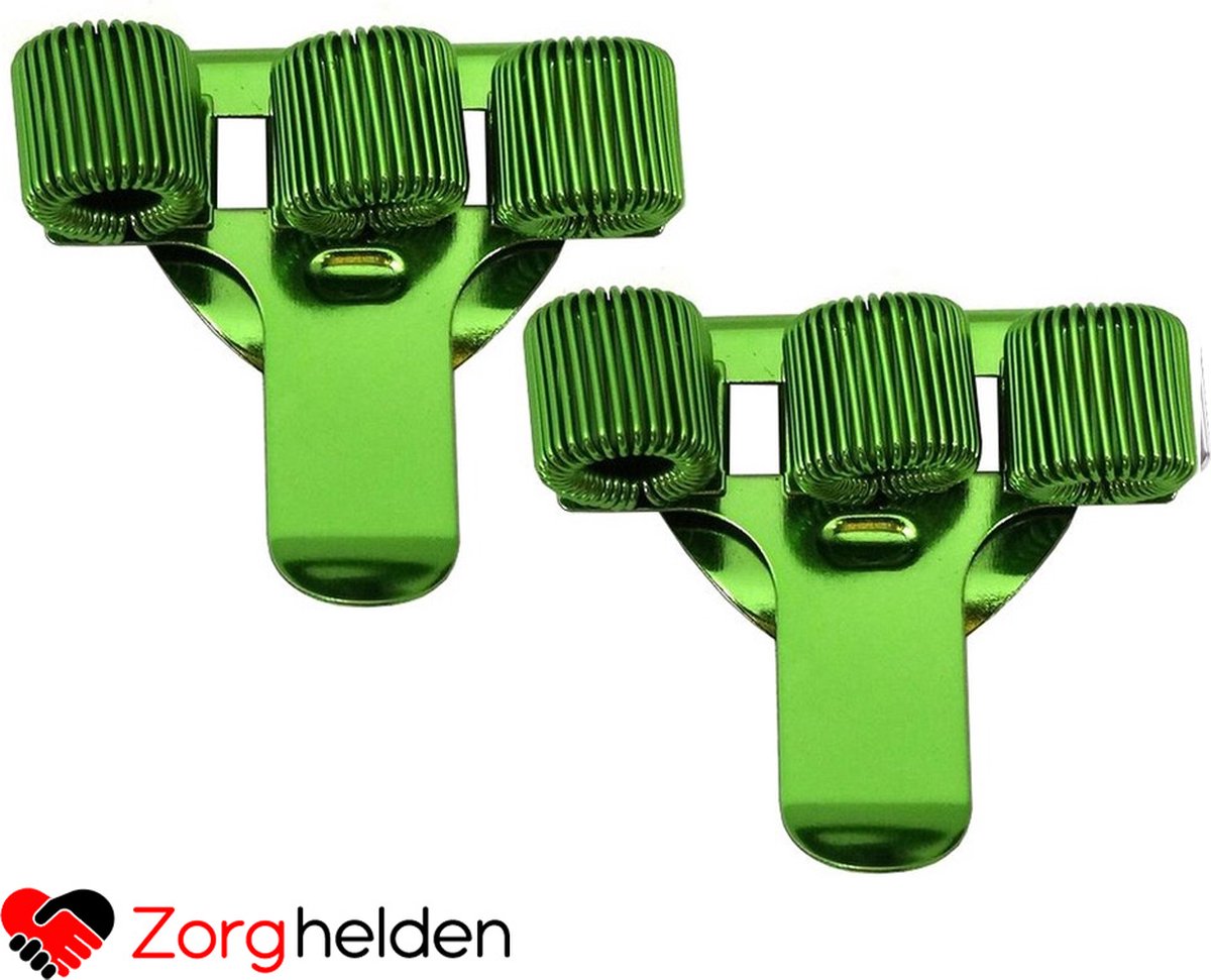 Novaex pennenhouder Groen - Set van 2 stuks - pennenhouder clip - pennenhouder verpleegkunde - verpleegkundige accessoires - pennenhouder zorg