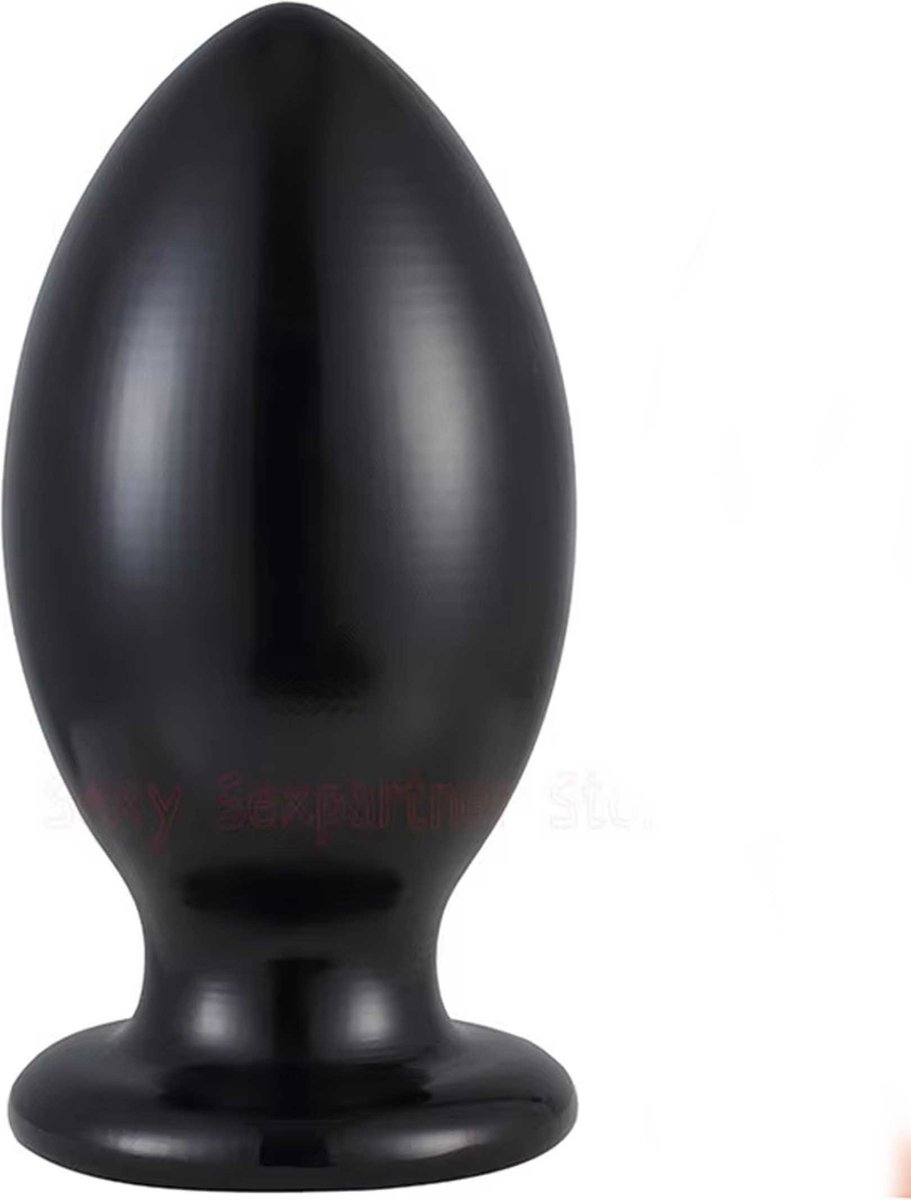 Grote Zwarte Buttplug - Anus - 15 x 8 CM - Anale Plug met Brede Basis