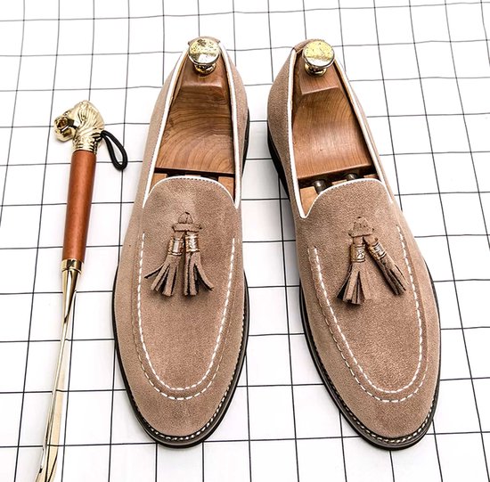 Jamron Heren, Elegant, Loafers, Comfortabel, Suède