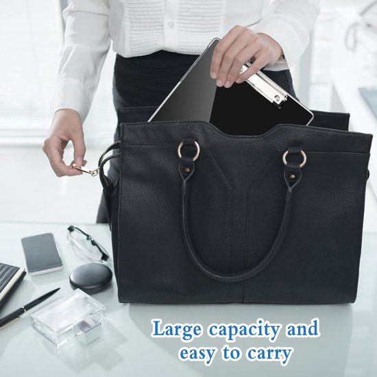 Goodivery ® Tableau d'écriture de rangement en plastique A4 avec couvercle et option de suspension