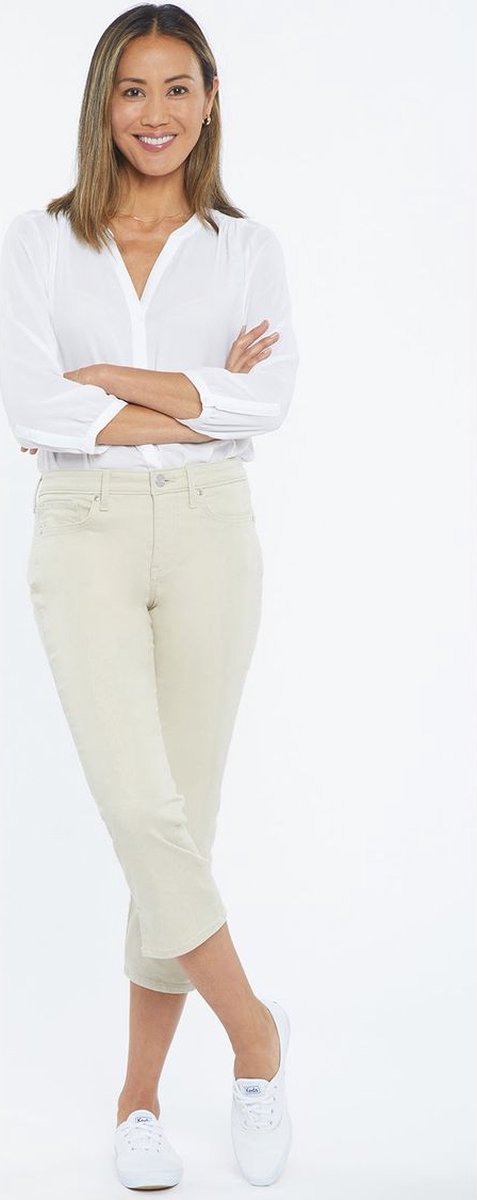 Chloe Capri Jeans Met Zijkant Splitten