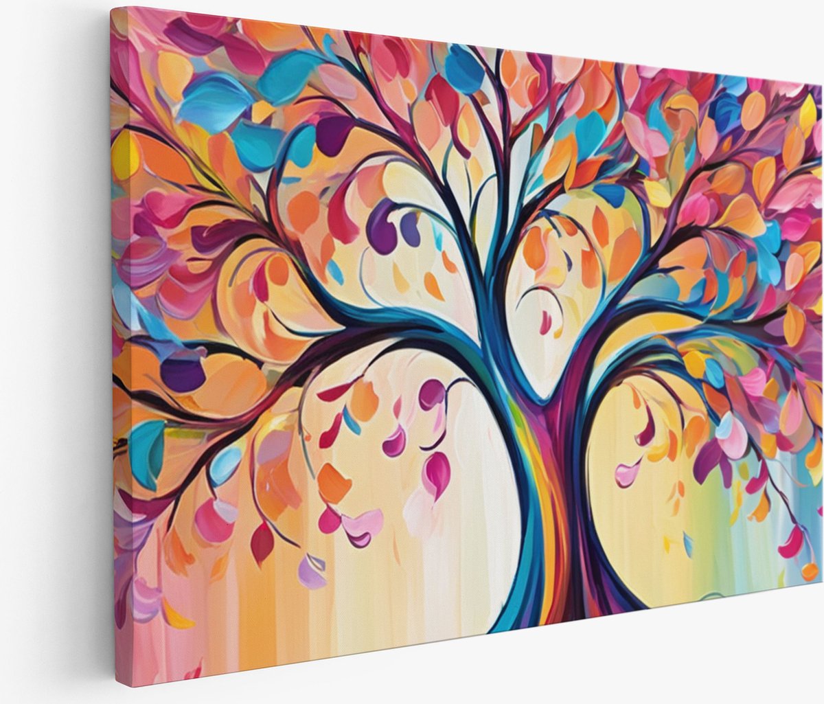 Saammp Muurcirkel Hout - Schattige Uil - Abstract - Dieren - Ø 80 - Wandcirkel - Wanddecoratie Cirkel - muurdecoratie Woonkamer - Slaapkamer decoratie - Rond Schilderij