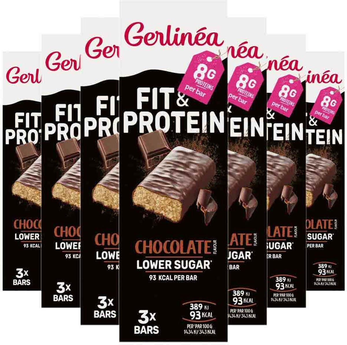 Goedkoopste 6x Gerlinea Repen Chocolade 3 x 27 gr