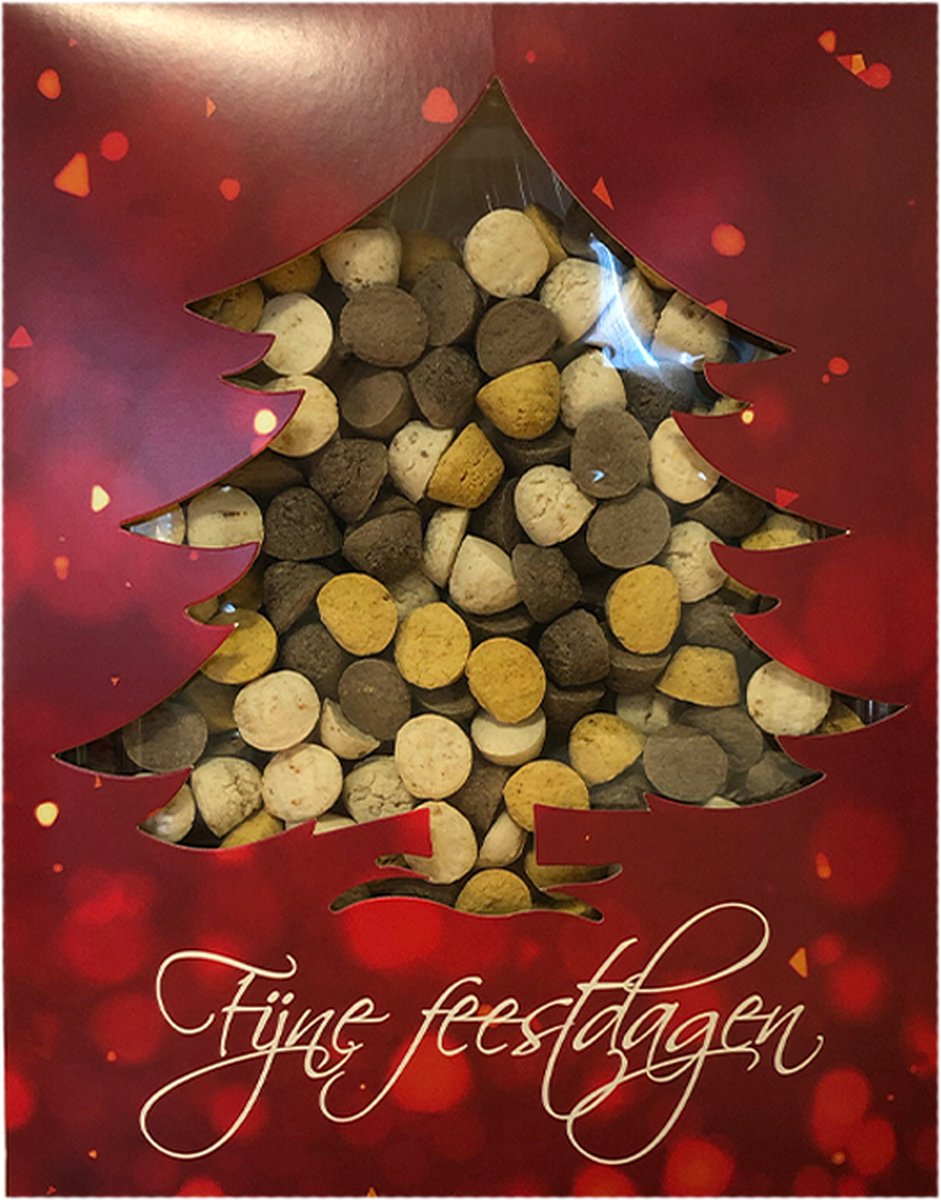 Kerst Doosje met Kleine Koekjes voor Honden Het Kerstkado