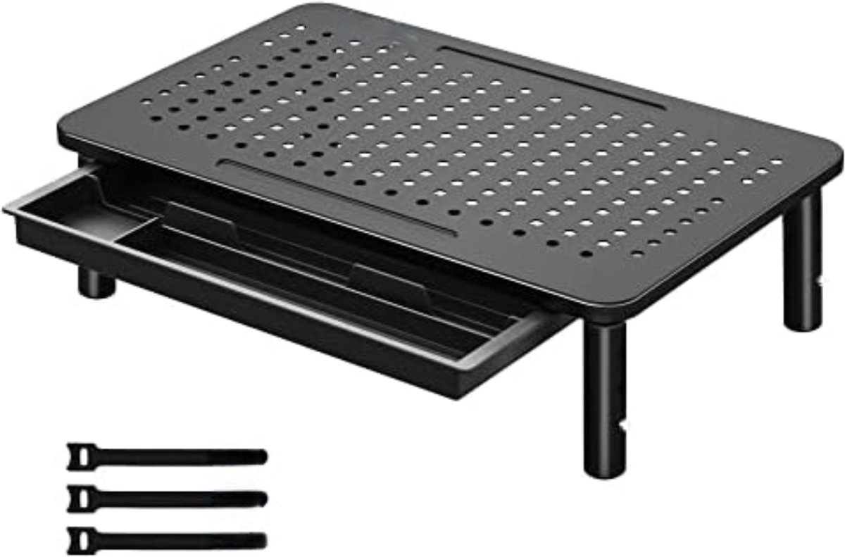 Image of Solacis Laptop verhoger - Laptopverhoger - Stabiel - Staand Werken - Ergonomisch - Laptop Verhoger Bureau - Must have voor uw laptop!