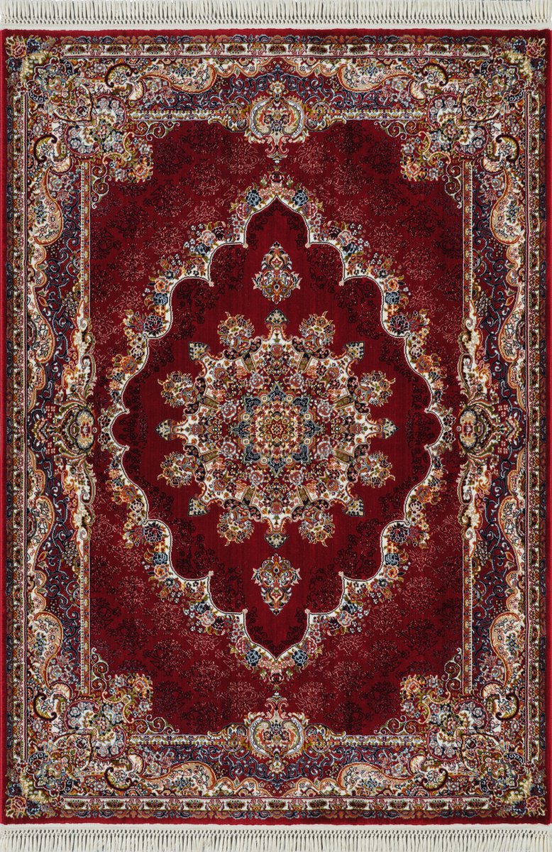 Muratap Isfahan Oosters Vloerkleed Klassiek Vintage Tapijt Rood- 200x300 CM