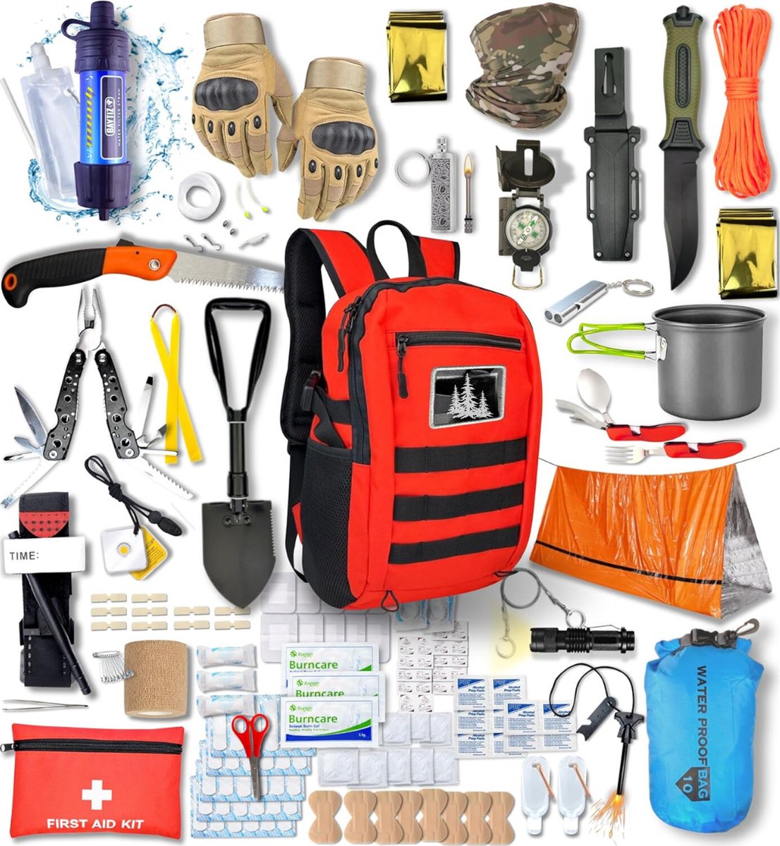 Cyalume Essentiel 2 - Sac de Survie Complet et de Secours - Kit de Survie d'Urgence - Survie