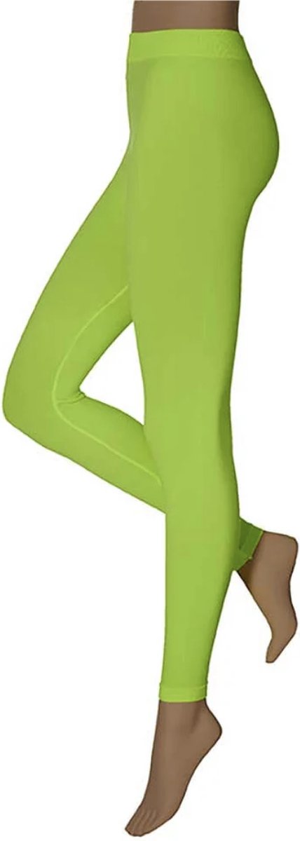 Apollo 200den neon gele legging maat 36/38