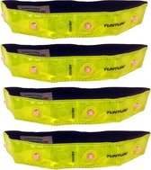Tunturi Reflectiebanden - Hardlooplampjes met reflectie - incl batterijen - Set van 4