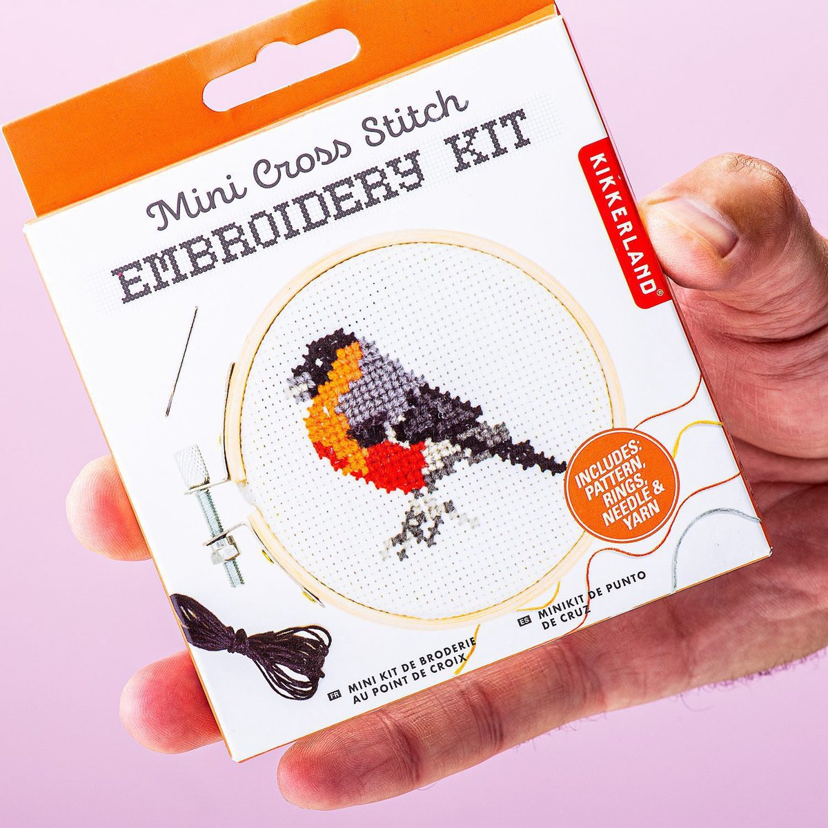 Mini borduurset - Vogel van Kikkerland