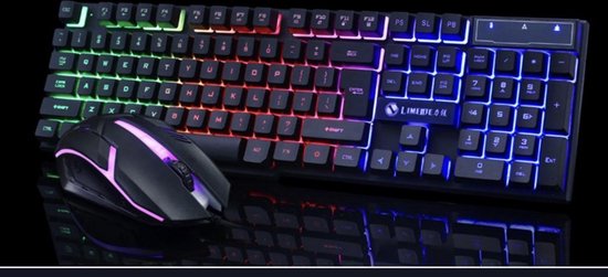 een kopje Vroeg vloek Gaming Keyboard GTX300 - 6 Kleuren LED Verlichting - Game Toetsenbord -  Gaming Accessoire | bol.com