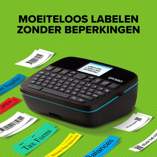 DYMO LabelManager Executive 640 CB draagbare labelprinter | Compacte labelmakermachine met QWERTY-toetsenbord | Bluetooth- en USB-connectiviteit | Compatibel met DYMO D1 standaard en duurzame labels