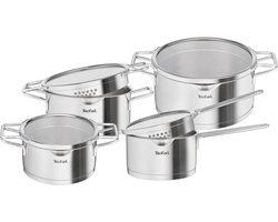Tefal Nordica - Pannenset - 4-delig - RVS/Glas - Geschikt voor Inductie