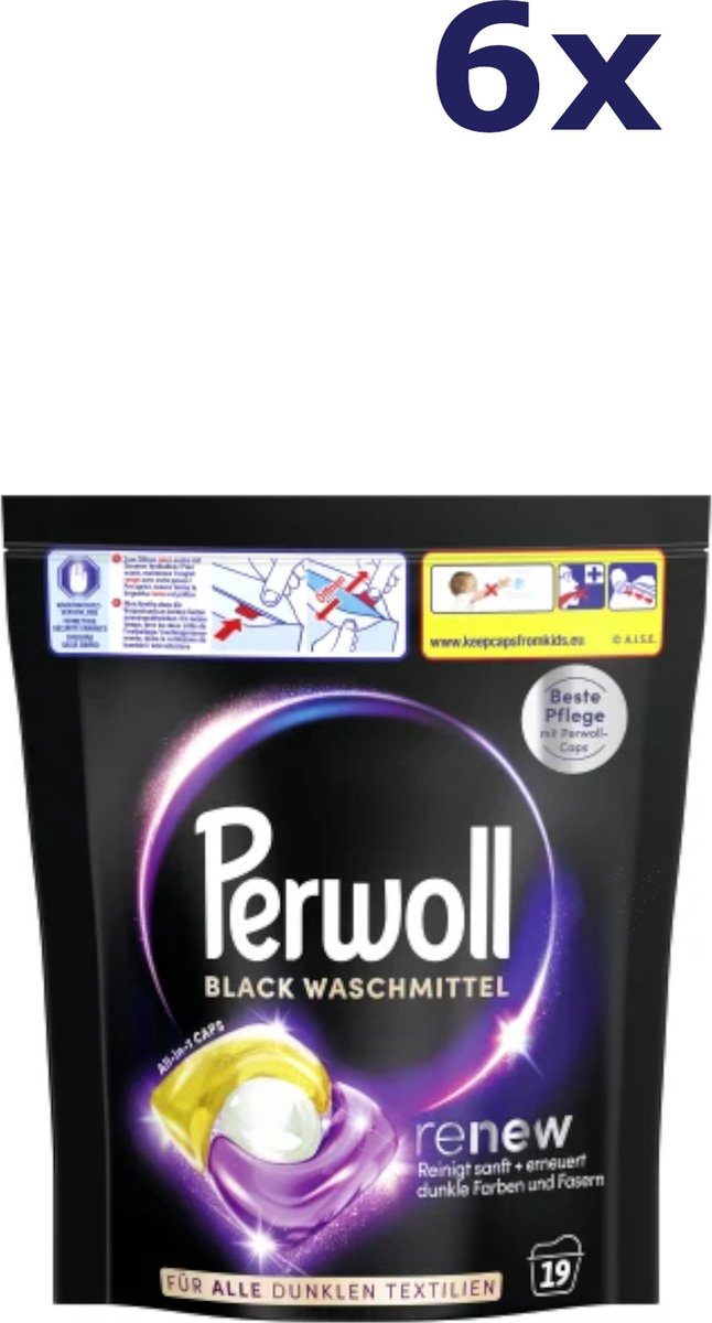 Goedkoopste 6x Perwoll Caps - 19sc256gr - renew & Black