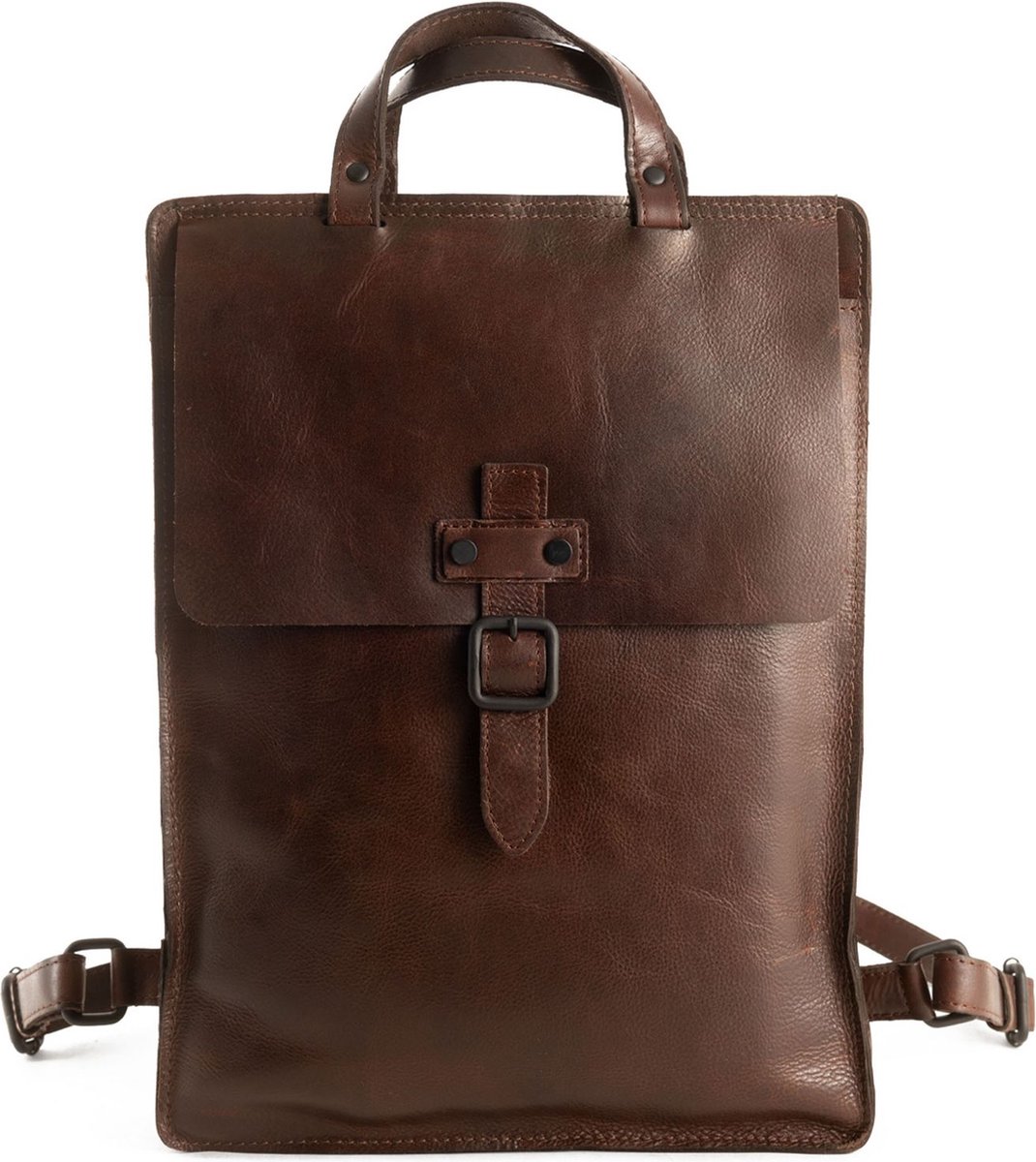 HAROLD'S Leren Vrije tijd rugzak Rugzak Aberdeen Backpack Brown Bruine