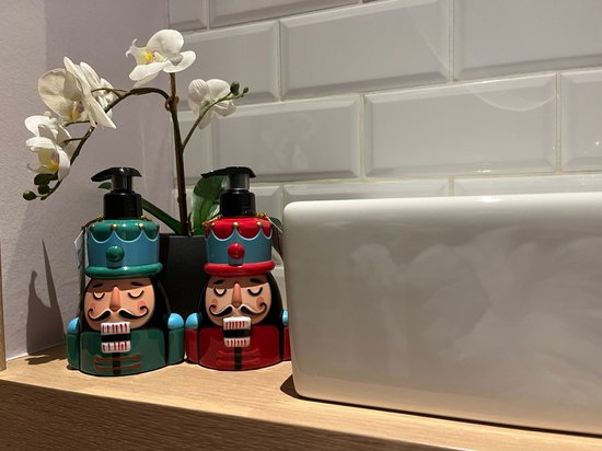 Savon pour les mains de Noël Pompes à savon Casse-Noisette lot de 2