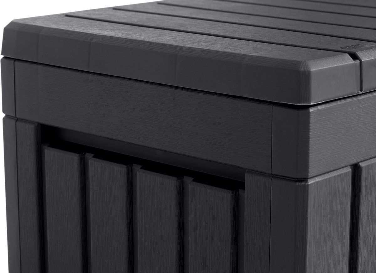 Keter Kentwood Coffre de rangement - 190L - 82,3x45,7x57,7cm - Anthracite