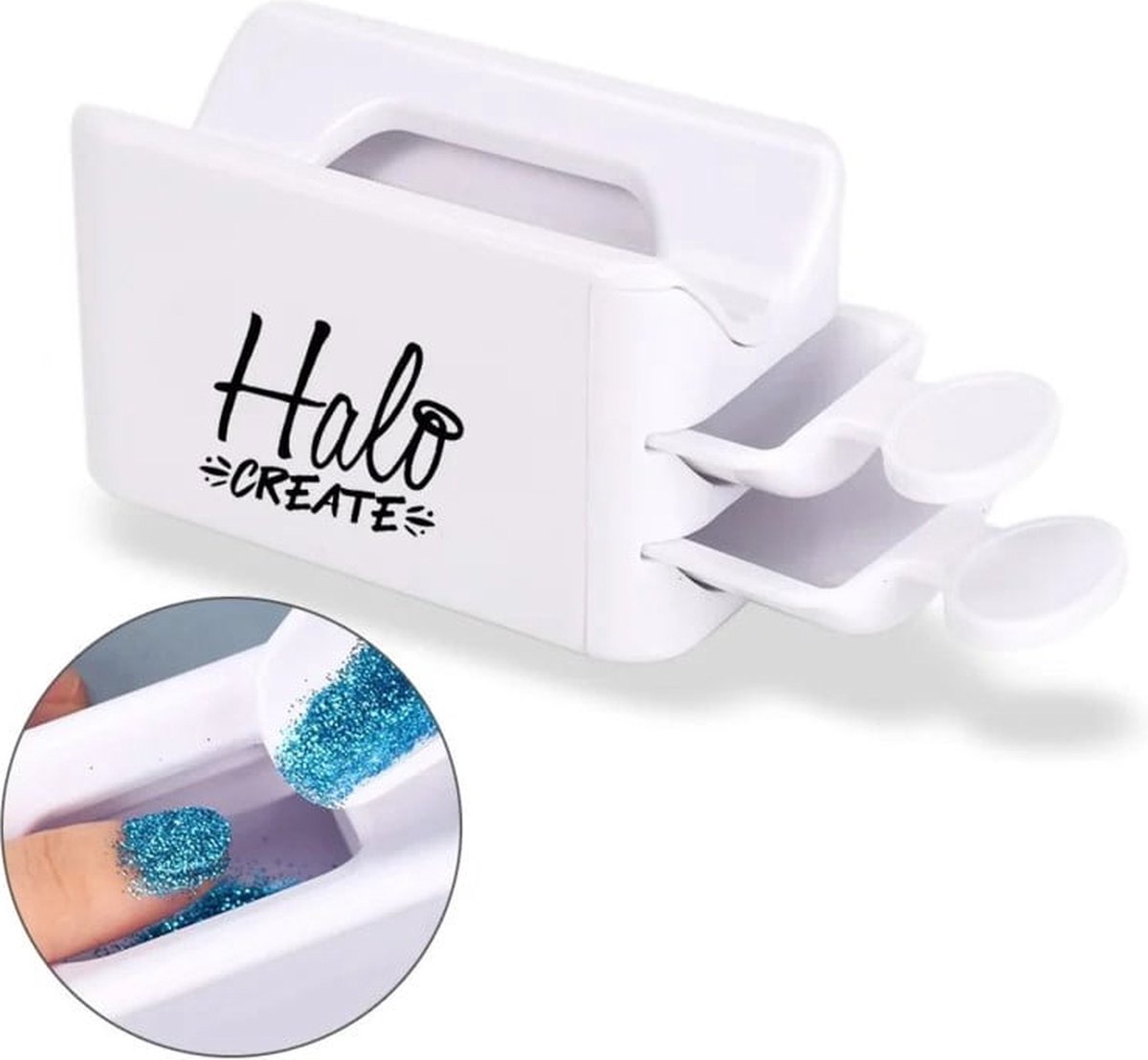 Goedkoopste Halo Create – Glitter Catcher/ Opvangbakje -Nail Art - Glitter opvang bakje