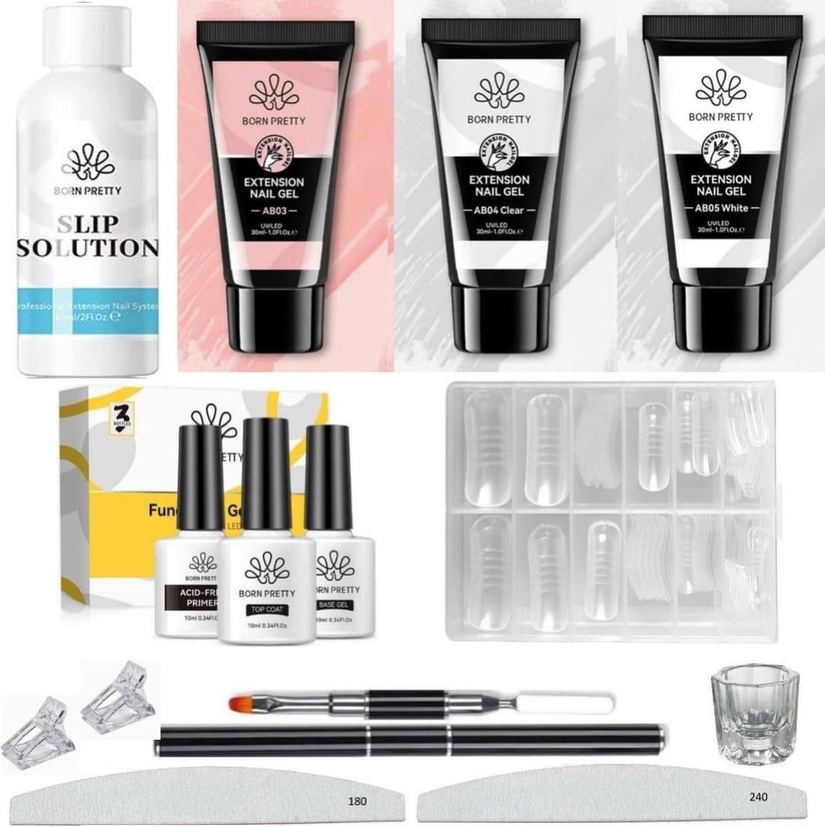 Goedkoopste Born Pretty - Polygel - Polygel nagels - Polygel Nagels Starterpakket - Polygel kit - Polygel kleuren - Polygel producten - Polygel set - Acrygel - Polygel clear - Polygel roze - Polygel nude - Polygel wit - Polygel tube - Polygel Starters Kit