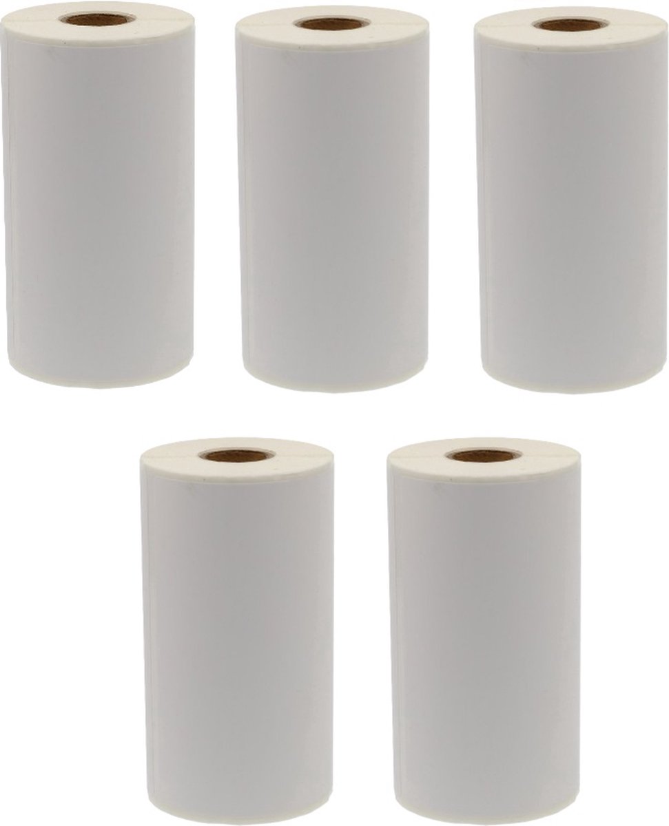 Label Tape Geschikt voor Zebra Labels 3005281-T | 102 x 150 mm | Wit Permanent - 110 Etiketten per Rol - 5 stuks - Geschikt voor: ZD420D GK420D ZD220 QL 420 (plus) QLn 420 ZQ630