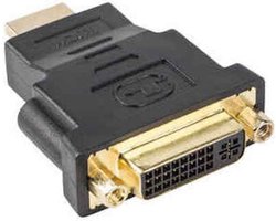Lanberg AD-0014-BK, HDMI, DVI-D (F) (24 + 5), Noir