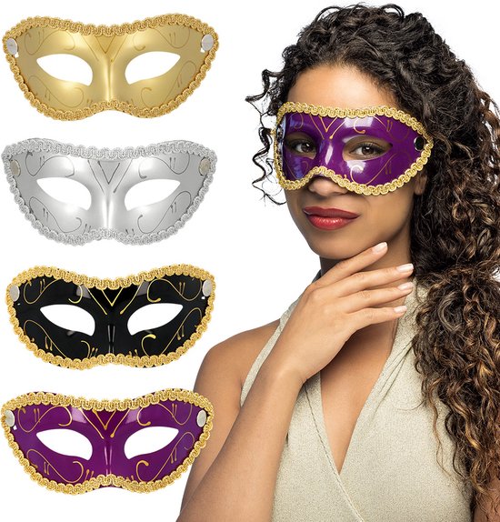 Boland Augenmaske Gabriella – Goldene Maskerade-Maske, Einheitsgröße – Für Kostümpartys, Karneval, Halloween & Elegante Bälle Boland Augenmaske Gabriella – Goldene Maskerade-Maske, Einheitsgröße – Für Kostümpartys, Karneval, Halloween & Elegante Bälle