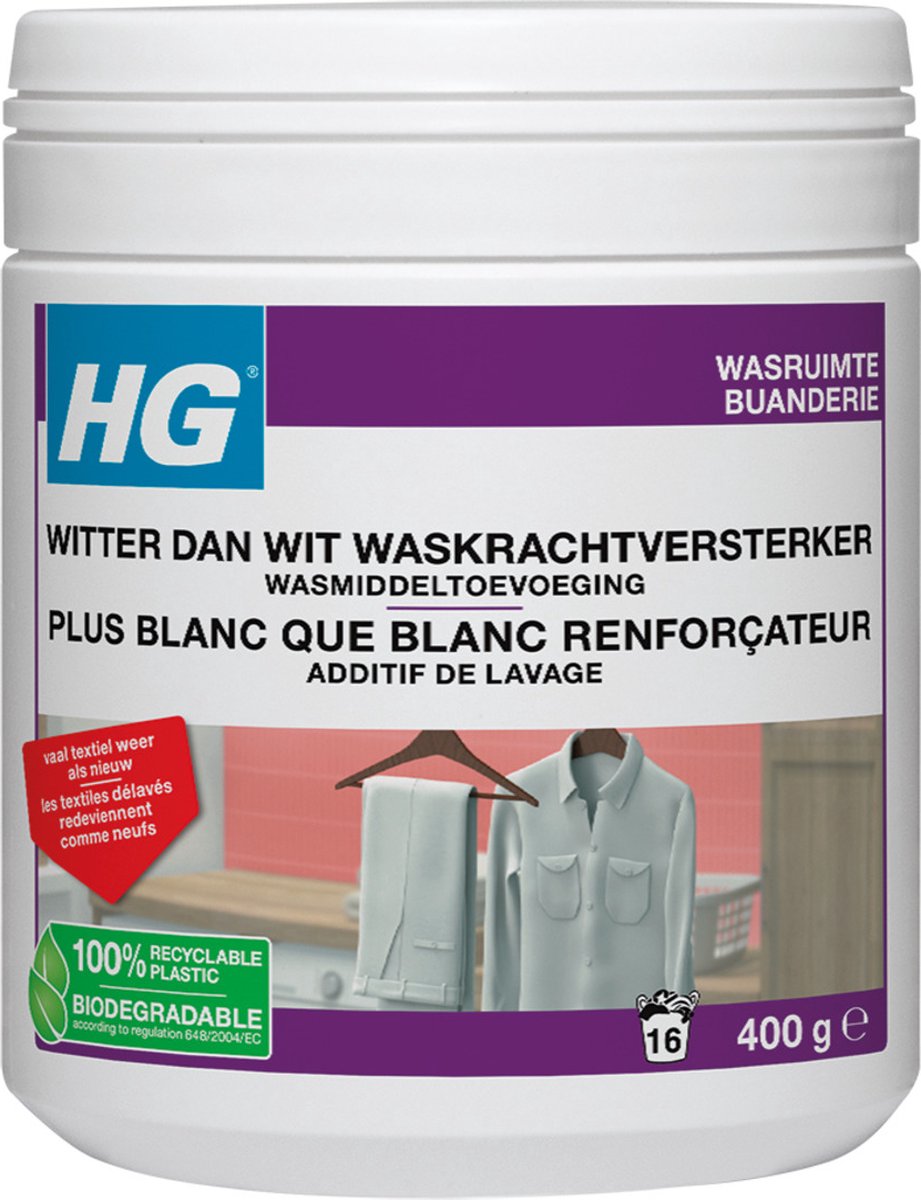 Goedkoopste HG witter dan wit waskrachtversterker wasmiddeltoevoeging 400gr