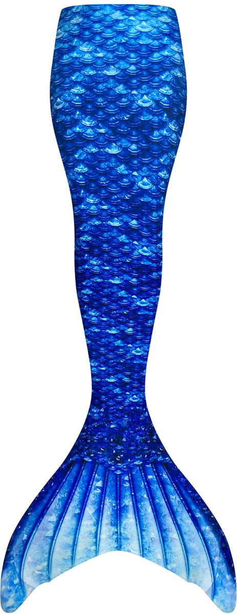 Zeemeerminstaart voor kinderen maat 8 (122-134) - Fin Fun Arctic Blue set met monovin met voetvakjes