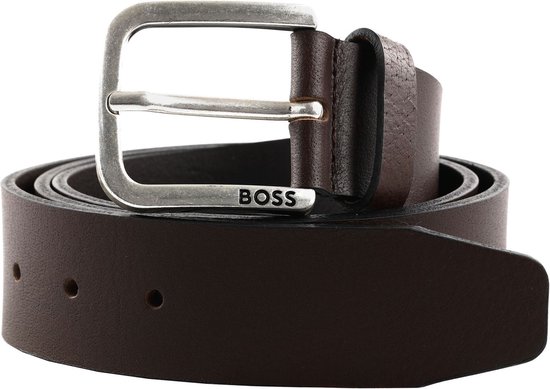 BOSS Cuir Ceinture Janni Sz40 Leather Belt W95 Dark Brown Marron foncé