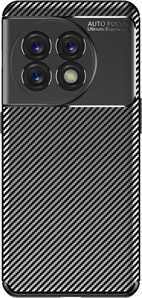 Cazy hoesje geschikt voor OnePlus 11 - Rugged TPU - Zwart
