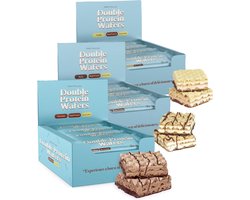 Protiplan - Mix Double Protein Wafers - Voordeelpakket - 3 x 502,8 g - Low Carb Snack - Eiwitrepen