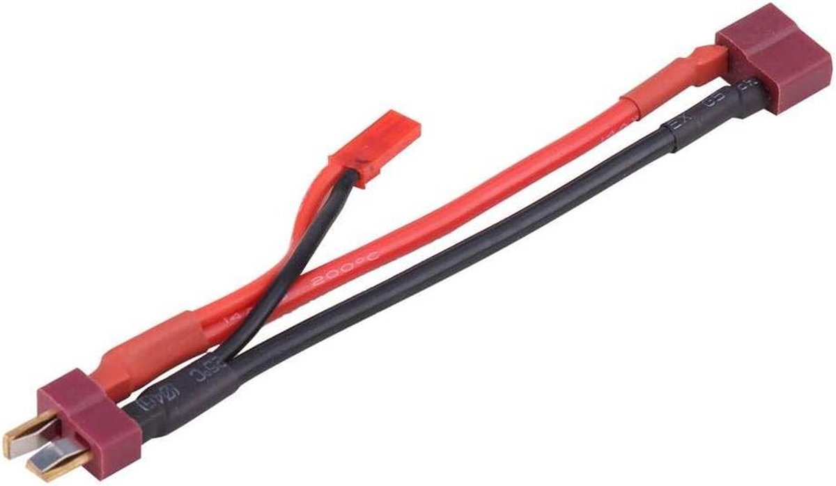 Stekkerkabel Deans T-stekker met JST kabel - 18AWG stroomkabel voor boot controle vliegtuig - afstandsbediening voor RC-connectoren - mannelijke en vrouwelijke batterij