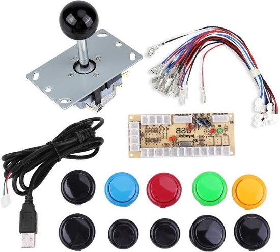 Joystick Zero Delay Arcade Game DIY Kits - 10 Button Joystick USB ...