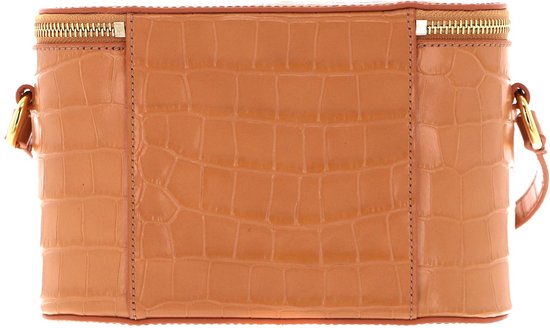 COCCINELLE Cuir Sac à épaule bandoulière Sac de soirée Juliette Croco Shiny Soft Crossbody Bag Almond Beige